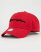 CHAMPION Classic Twill Red Mens Strapback Hat image number 1