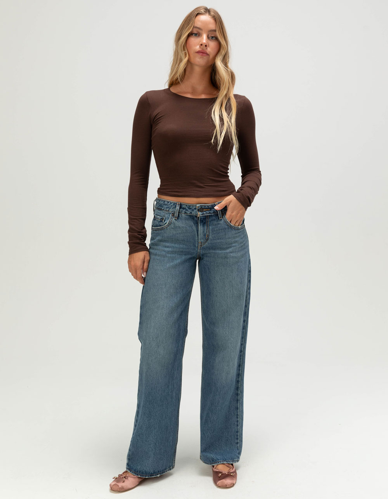 TILLYS Womens Long Sleeve Baby Tee image number 1