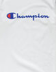 CHAMPION Script Logo White & Blue Mens T-Shirt image number 2