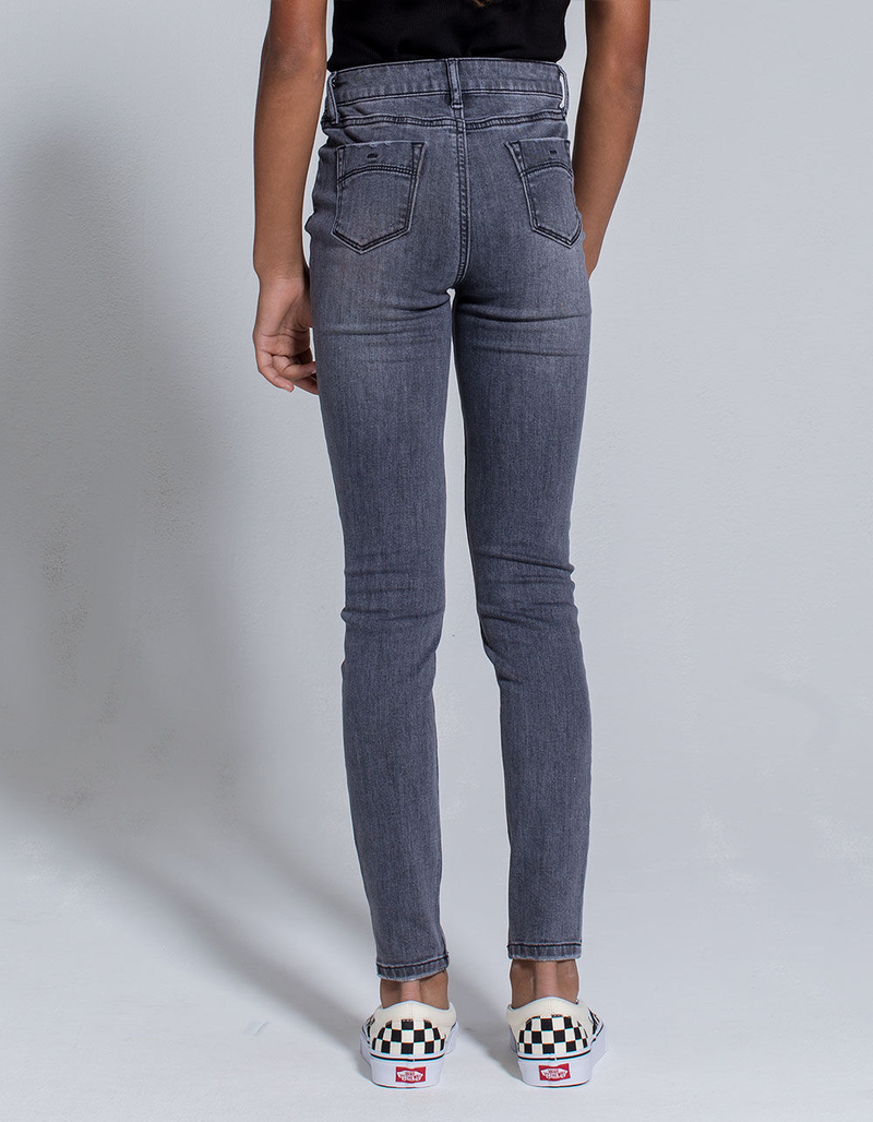 RSQ Manhattan High Rise Exposed Button Girls Skinny Jeans image number 3