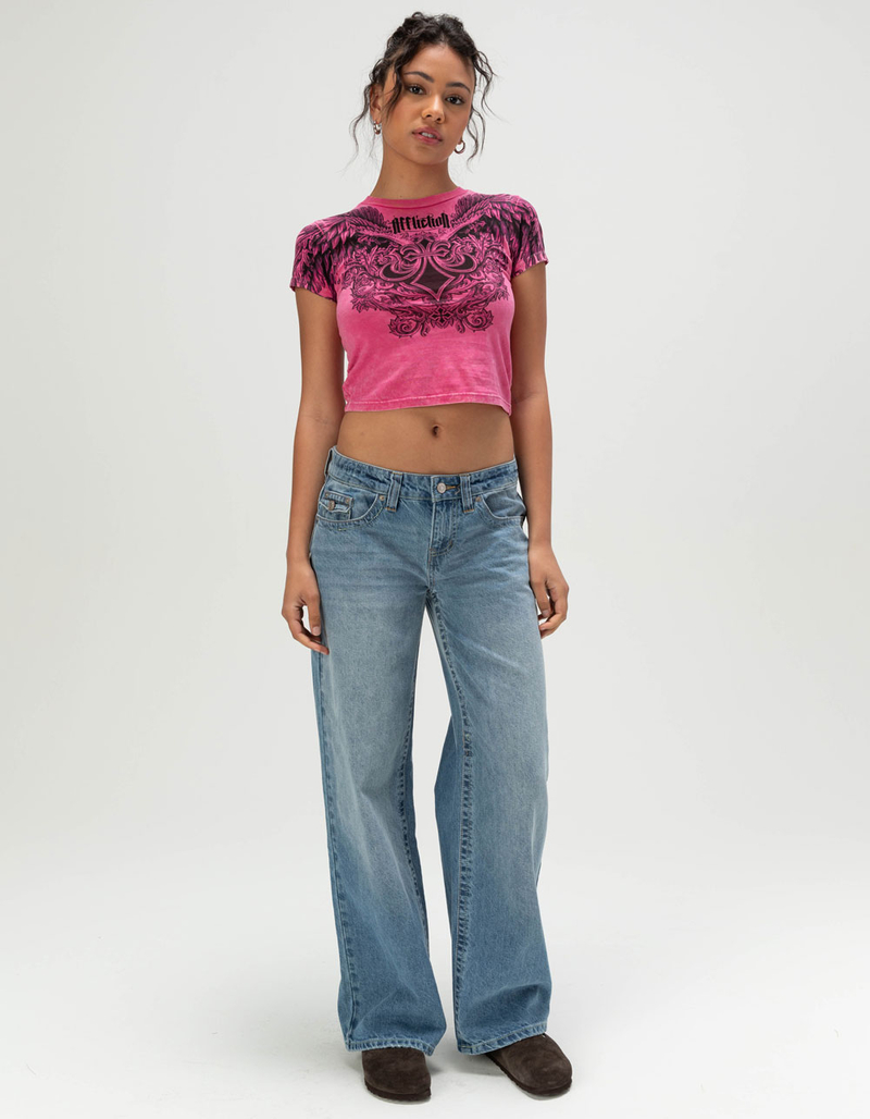 AFFLICTION Omen Womens Baby Tee image number 3