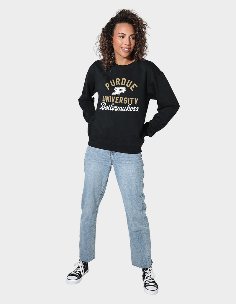 PURDUE UNIVERSITY Official Classic Script Womens Crewneck Fleece image number 3