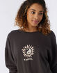 O'NEILL Choice Womens Oversized Fleece Crewneck Sweatshirt image number 2