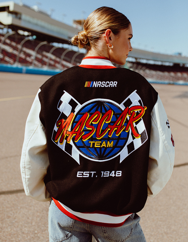 TILLYS x NASCAR Racing Team Mens Varsity Jacket image number 0
