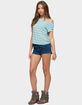 EDIKTED Sandie Striped Off Shoulder Top image number 4