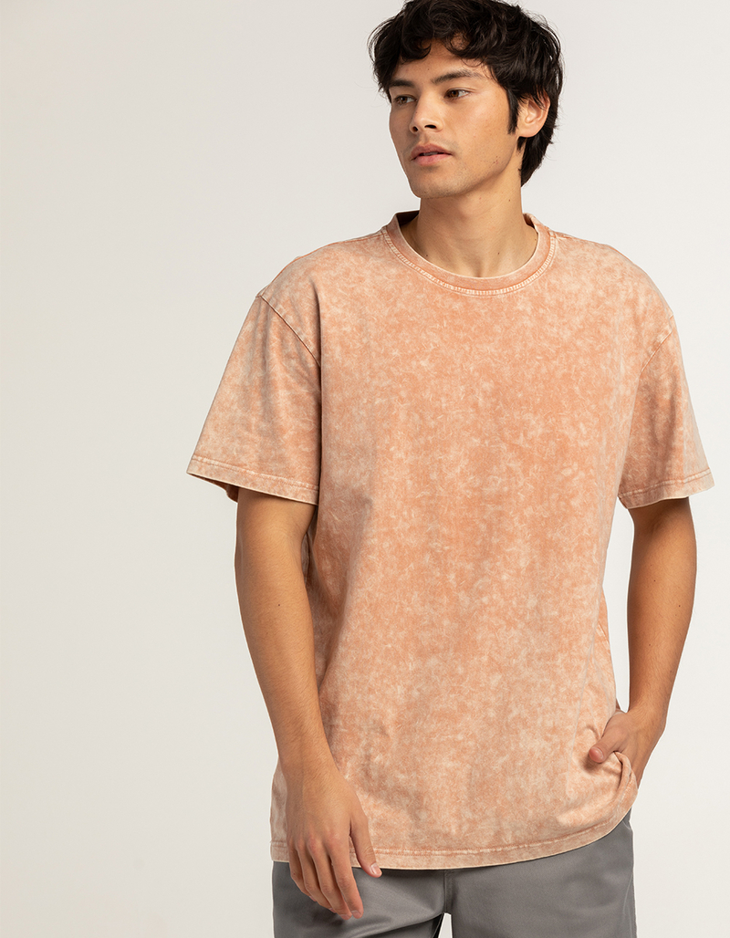 RSQ Mens Acid Wash Oversized Tee image number 0