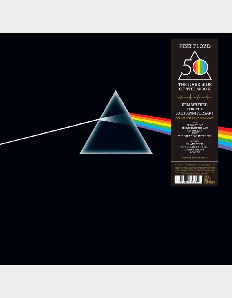 PINK FLOYD The Dark Side Of The Moon (50th Anniversary Edition) (180 Gram Vinyl, Sticker, Remastered, Gatefold LP Jacket) image number 0