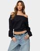 EDIKTED Christy Off Shoulder Sweatshirt image number 1
