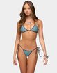 EDIKTED Ilona Reversible Striped Triangle Bikini Top image number 1