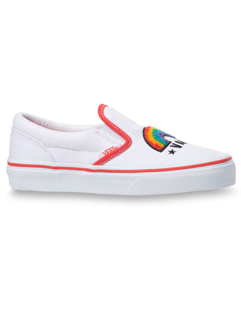 VANS Chenille Rainbow Girls Slip-On Shoes - MULTI - 365947957