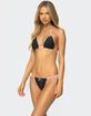 EDIKTED Leigh Polka Dot Triangle Bikini Top image number 4
