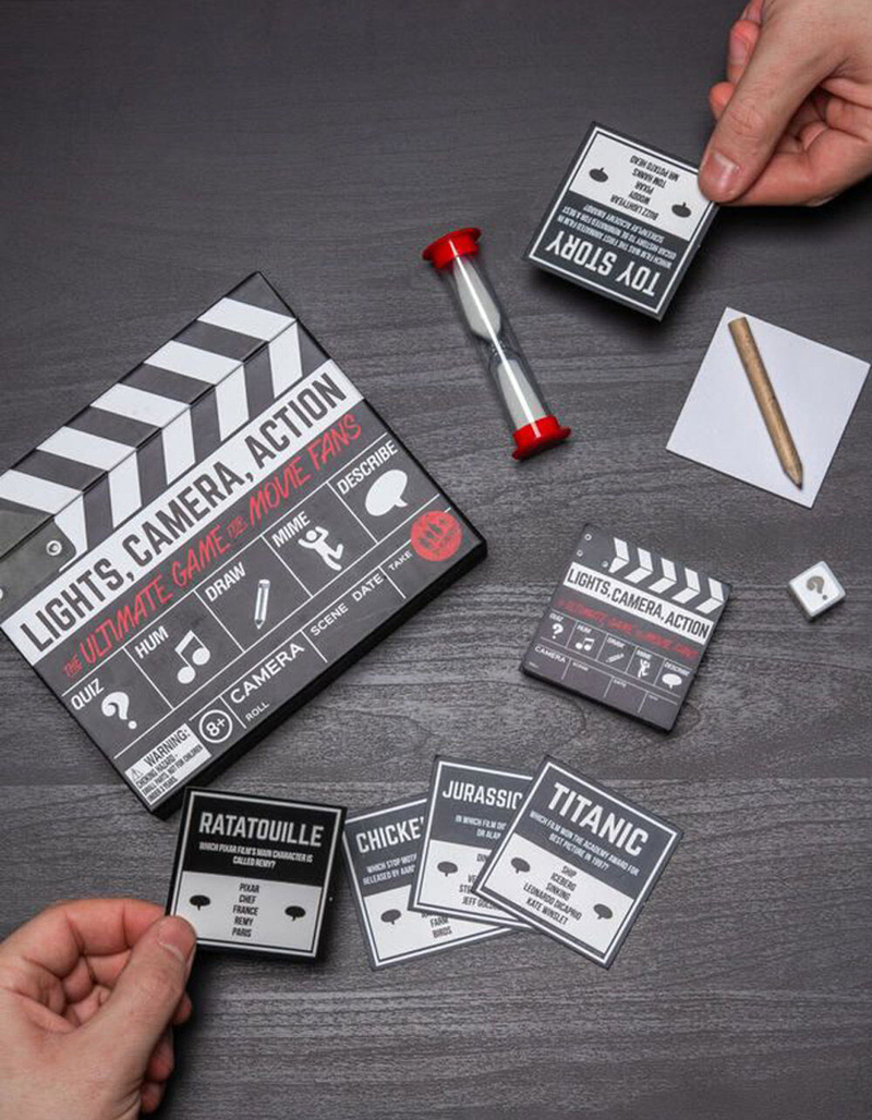 PALADONE Lights, Camera, Action Movie Trivia Game image number 2