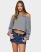 EDIKTED Aveline Off Shoulder Light Sweatshirt image number 1