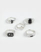 RSQ 5 Pack Cross/Rhinestone Rings image number 1