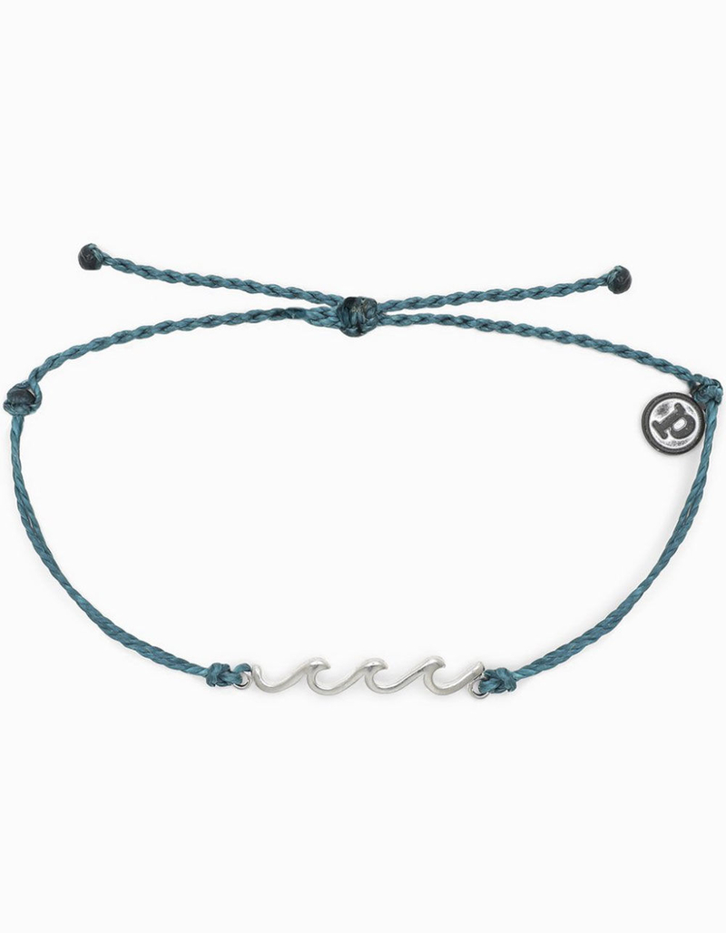 PURA VIDA Delicate Wave Mediterranean Green Bracelet image number 0