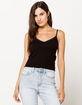 DESTINED Lace Trim Black Womens Cami image number 2