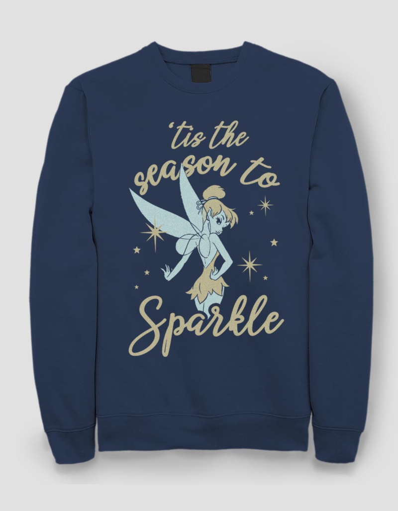 DISNEY Season To Sparkle Tinkerbell Unisex Crewneck Holiday Sweatshirt image number 0