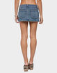 EDIKTED Seffie Low Rise Stretchy Denim Micro Skort image number 3
