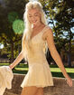 WEST OF MELROSE Womens Lace Ruched Dress image number 8