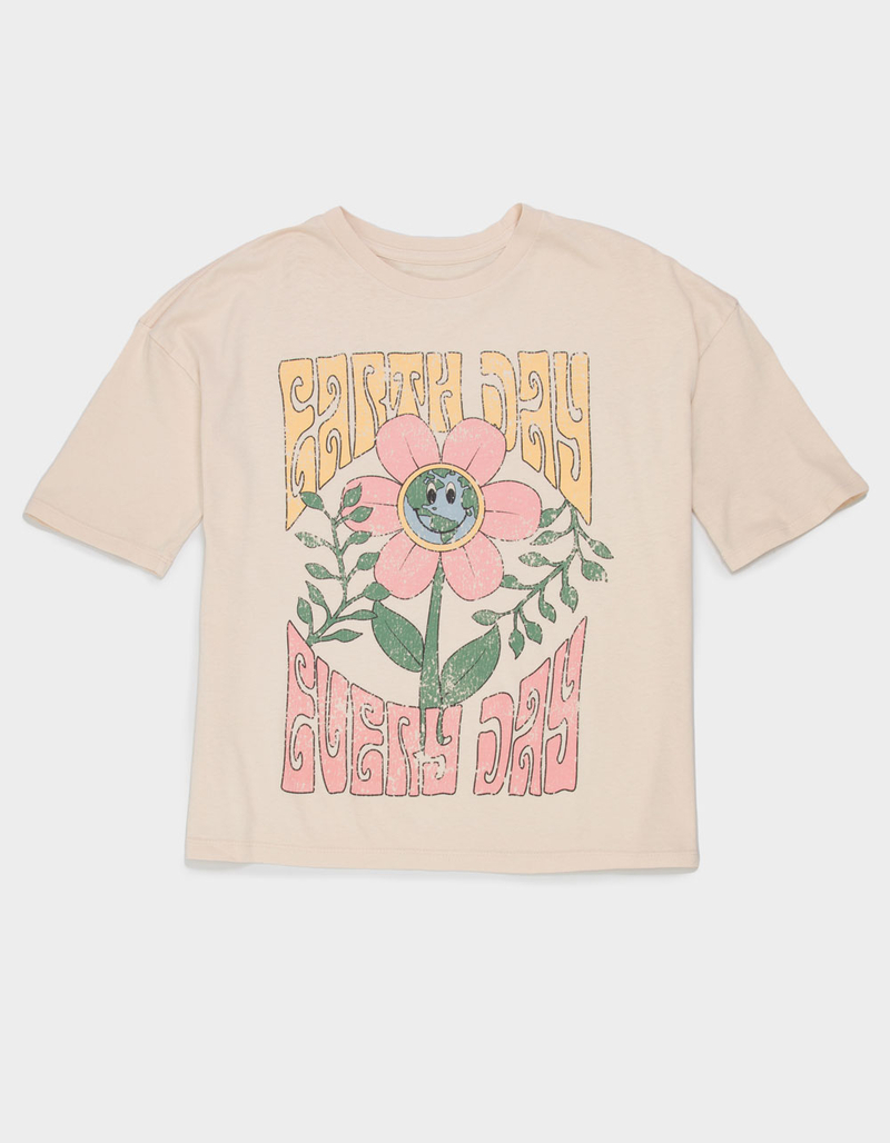 TINY WHALES Earth Day Girls Tee image number 0