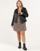 URBAN REPUBLIC Womens PU Moto Jacket image number 4