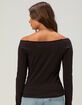 BDG Urban Outfitters Maverick Rhinestone Womens Long Sleeve Baby Tee image number 4