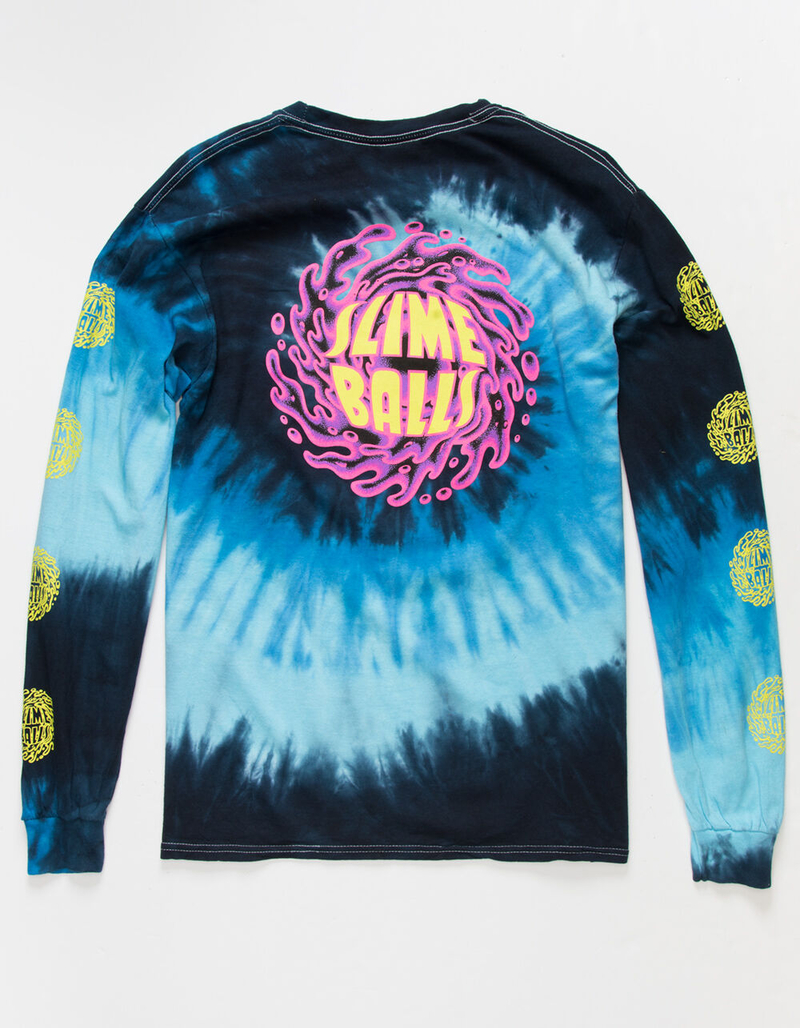 SLIME BALLS Logo Tie Dye Mens T-Shirt image number 0