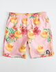 NEFF Warped Ducky Boys Pink Volley Shorts image number 2