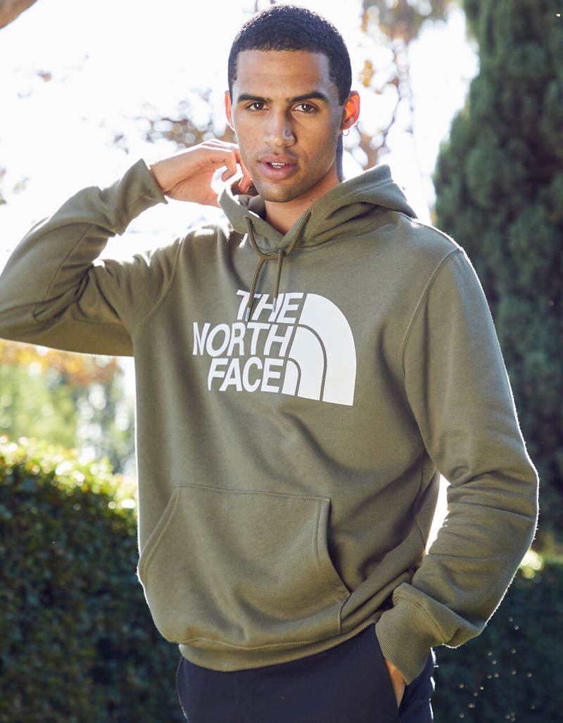 THE NORTH FACE Half Dome Mens Olive Hoodie image number 0