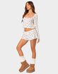 EDIKTED Meliora Ribbed Shorts image number 2