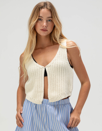 NOISY MAY Noel Womens V-Neck Sweater Vest Primary Image