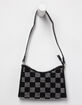 Rhinestone Checkered Shoulder Bag image number 1