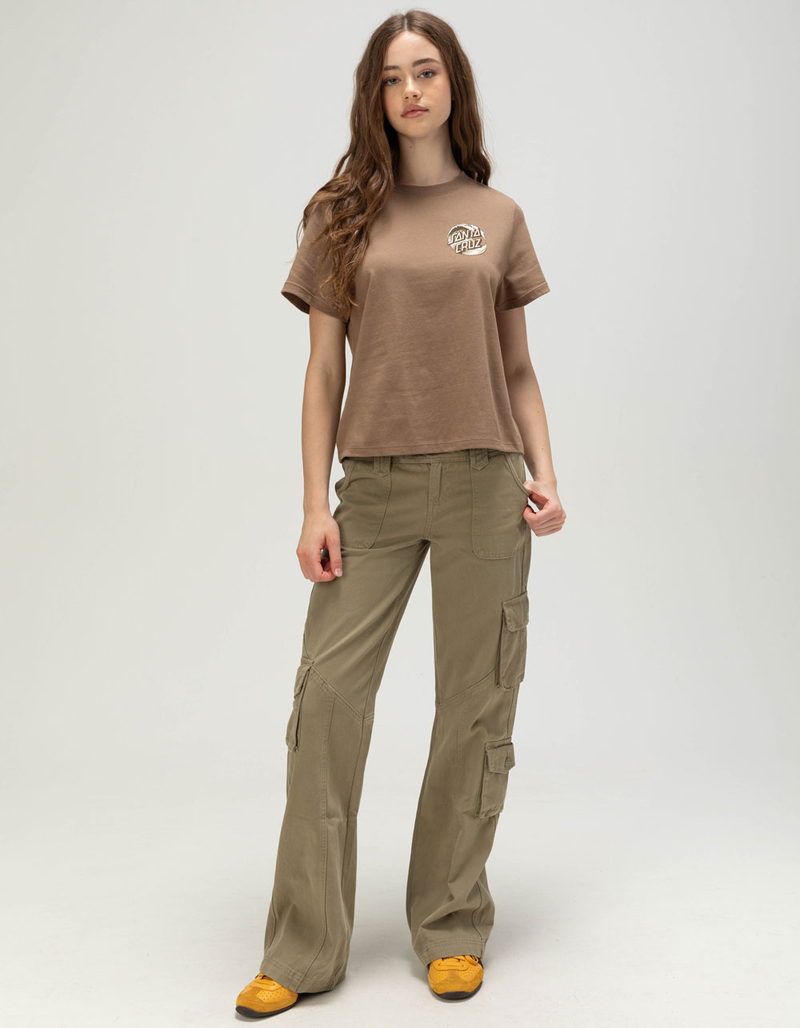 RSQ Womens Low Rise Baggy Bootcut Cargo Pants image number 0