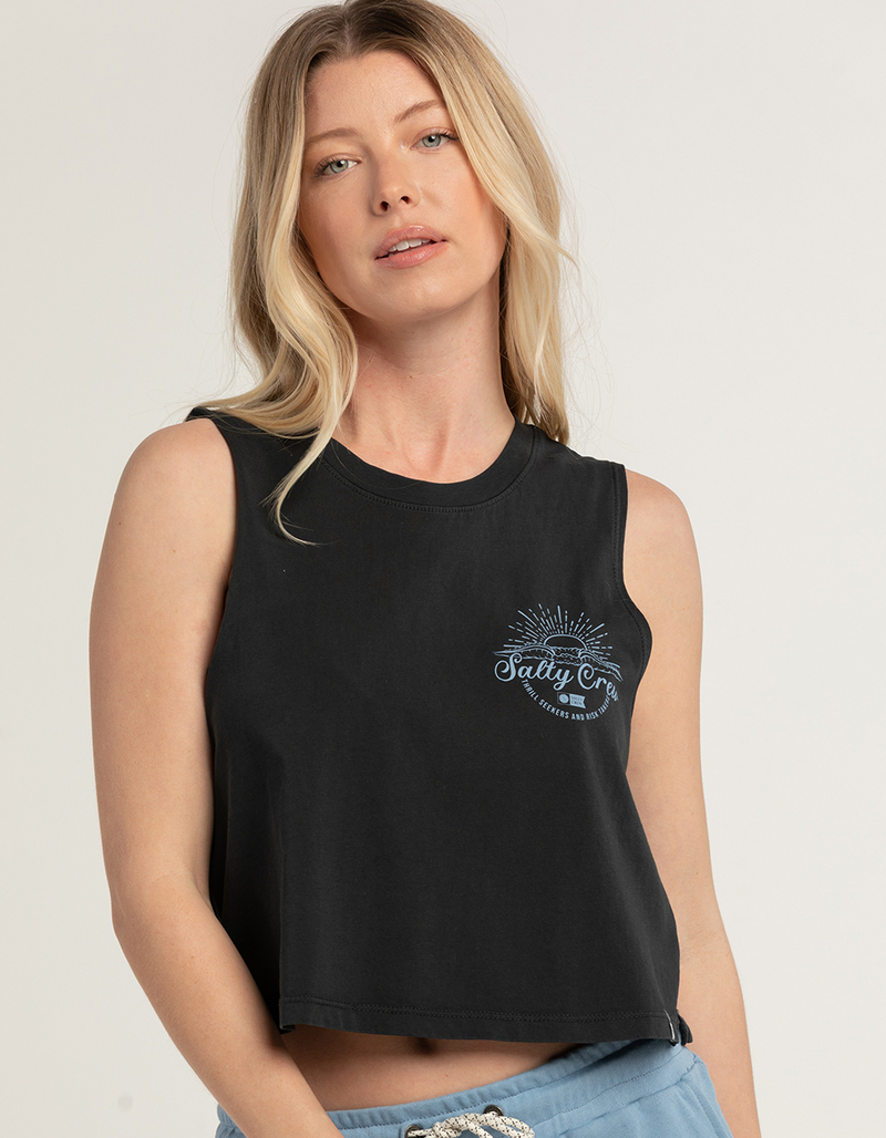 SALTY CREW Womens Crop Muscle Tee image number 2