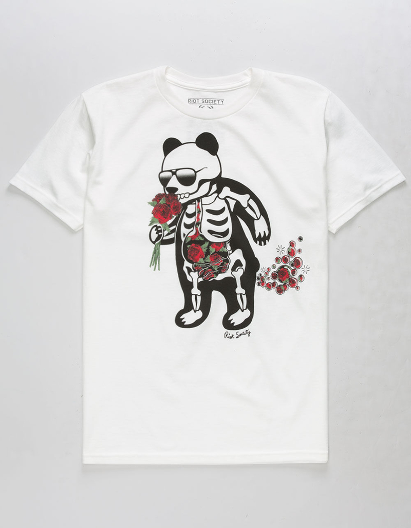 RIOT SOCIETY Skeleton Rose Bubbles Boys T-Shirt image number 0