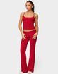 EDIKTED Adannah Foldover Ribbed Knit Pants image number 4
