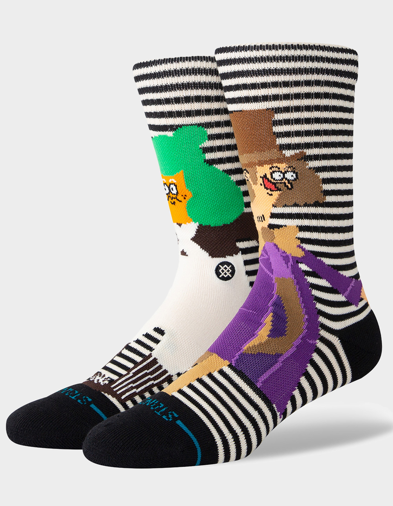 STANCE x Jay Howell Willy Wonka Oompa Loompa Mens Crew Socks image number 0