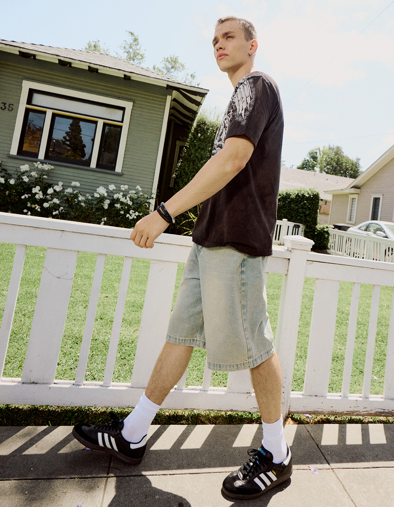 RSQ Mens Embroidered Jorts image number 7