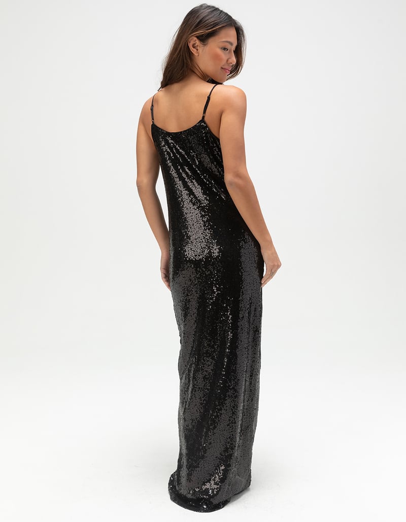 JJXX Mia Womens Sequin Maxi Dress image number 3