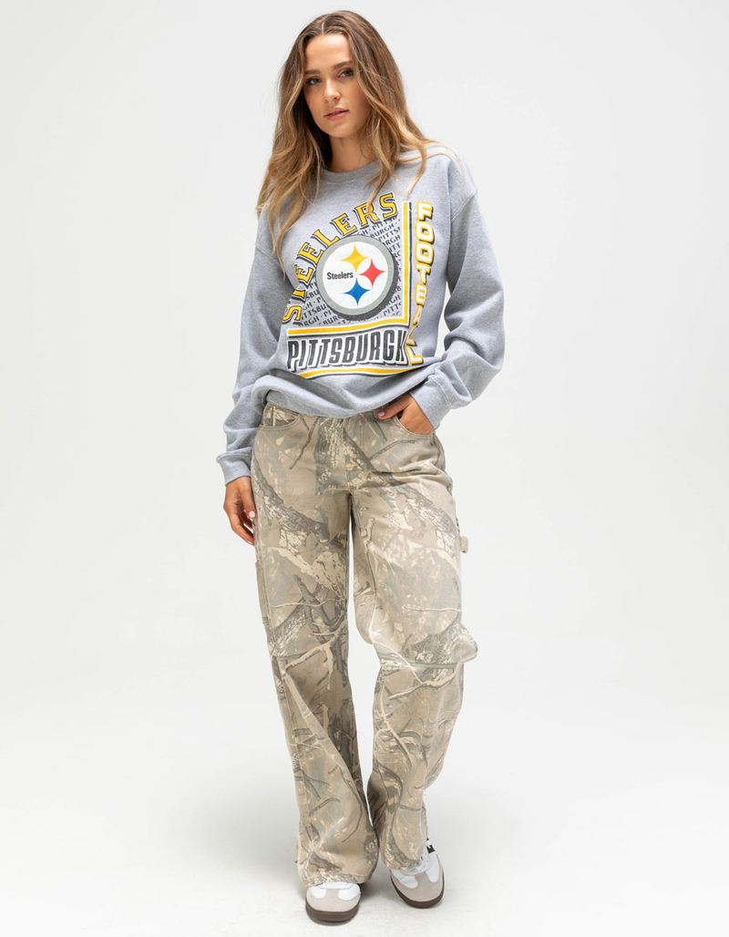 JUNK FOOD Pittsburgh Steelers Backfield Womens Crewneck Sweatshirt image number 1