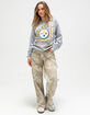 JUNK FOOD Pittsburgh Steelers Backfield Womens Crewneck Sweatshirt image number 2