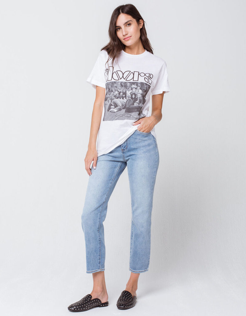 RSQ High Rise Light Wash Womens Straight Leg Jeans image number 0