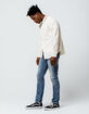 RSQ Seattle Vintage Mens Skinny Taper Ripped Jeans image number 2
