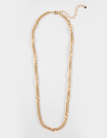 RSQ Mens 5mm Cuban Link Chain Necklace Primary Image