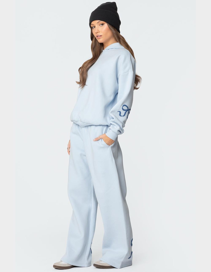 EDIKTED Bonney Bow Detail Sweatpants image number 2
