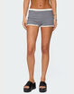 EDIKTED Saylor Striped Knit Shorts image number 1