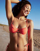 DAMSEL Textured Double Strap Underwire Bikini Top image number 1