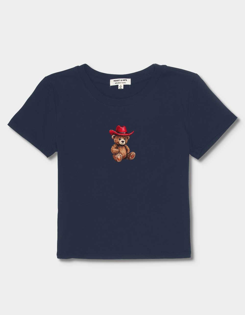 BEAR Western Bear Womens Baby Tee image number 1