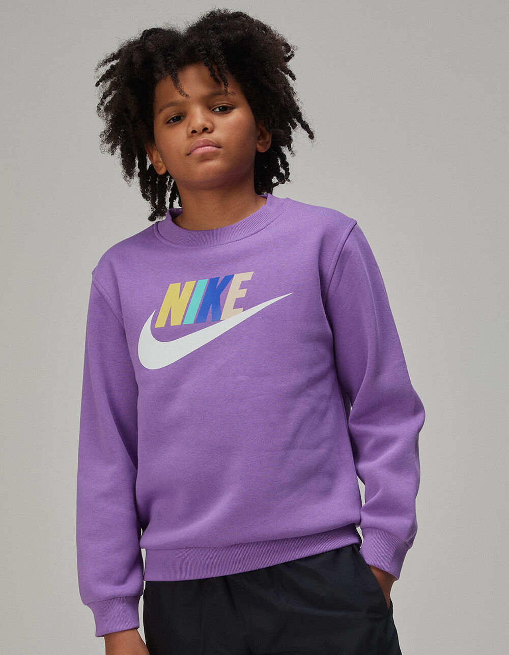 purple sweatshirt nike