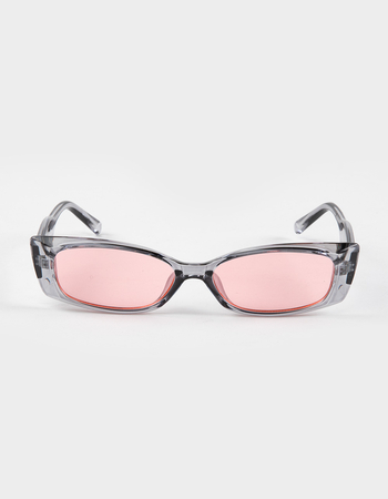 RSQ Sasha Translucent Rectangle Sunglasses Alternative Image